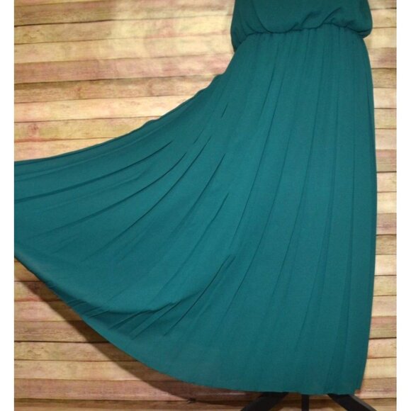 Vintage Nah Nah Collection Green Jacket & Maxi Dress Size M Jacquard Embroidered - Picture 11 of 14